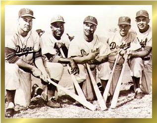 Jackie with the Dodgers